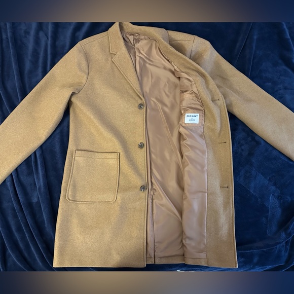 Tan Old Navy top coat - Picture 2 of 5